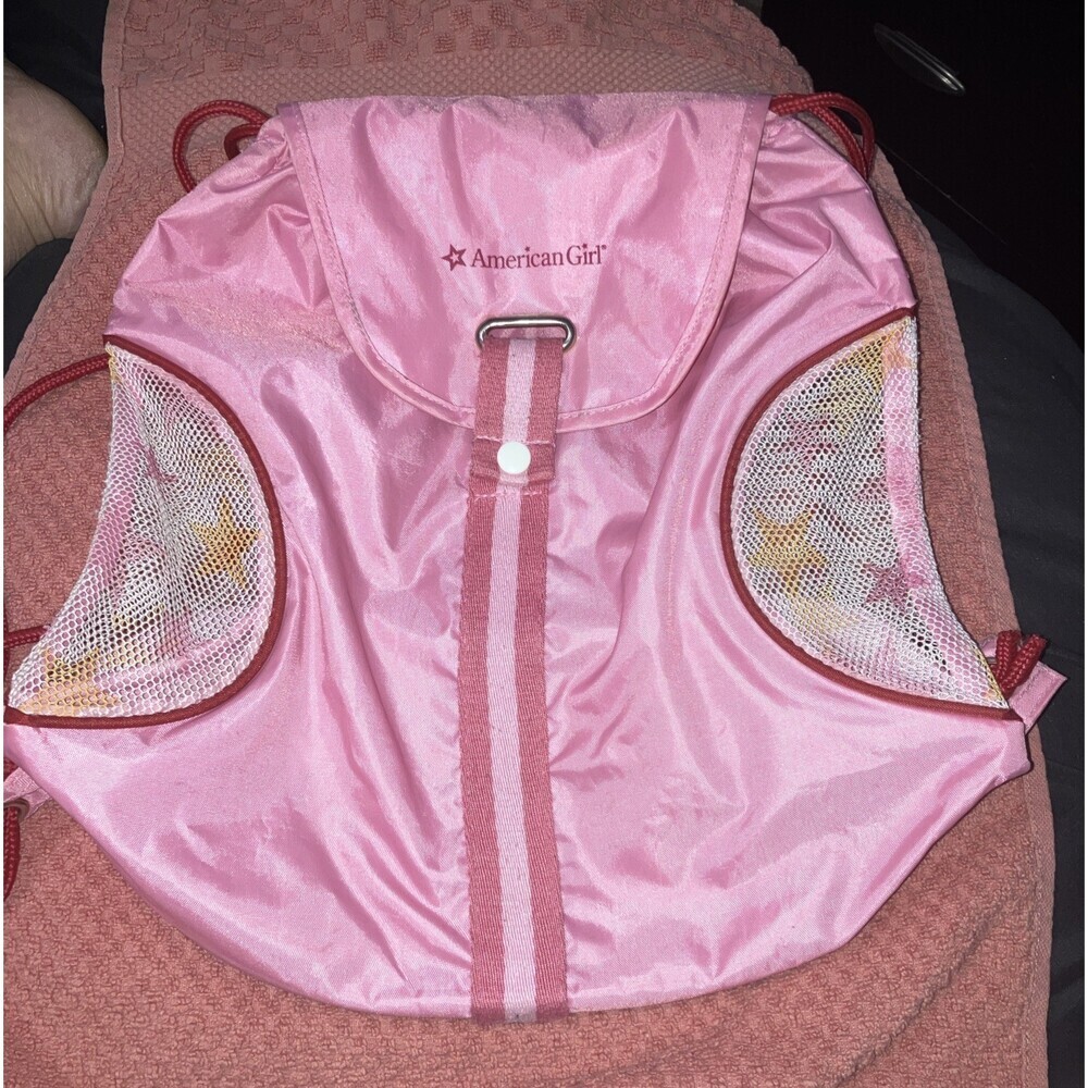 American Girl Backpack Doll Carrier Pink Stars Retired